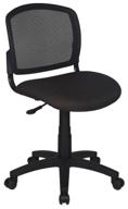 🪑 textile upholstered office chair - bureaucrat ch-296nx, black/black color логотип