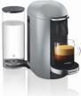capsule coffee machine nespresso gcb2 vertuo plus c, silver logo