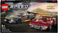 lego speed ​​champions: chevrolet corvette c8.r race car and 1968 corvette set – perfect for racing enthusiasts logo