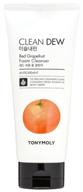 tony moly clean dew cleansing foam with grapefruit extract, 180 ml, 287 g logo