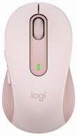 logitech signature m650 wireless mouse, pink logo