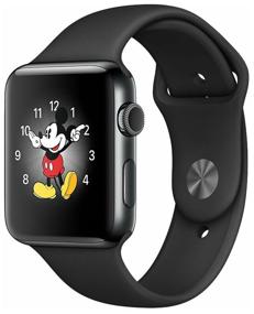 img 4 attached to Apple Watch Series 2 42mm Stainless Steel Case with Sport Band