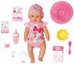 interactive doll zapf creation baby born girl with magic eyes, 43 cm, 833698 multi-colored logo