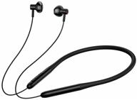 baseus bowie p1 half-in-ear wireless neckband headphones black logo