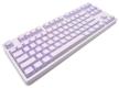 dark project kd87a optical usb gateron brown game keyboard, white, cyrillic qwerty logo