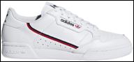 кроссовки adidas originals, размер 9uk (43.3eu), g27706 ftwr white / scarlet / collegiate navy логотип
