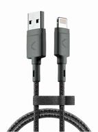 high-quality commo range 1.2m usb a to lightning mfi cable in graphite logo