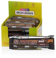 протеиновый батончик ironman 32 protein bar, 600 г, шоколад/тёмная глазурь логотип