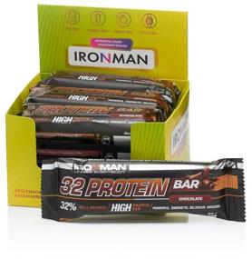 img 4 attached to Protein bar IRONMAN 32 Protein Bar, 600 g, chocolate/dark glaze