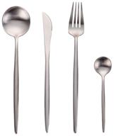 🍴 xiaomi maison maxx stainless steel modern flatware set - 4 piece silver cutlery set logo