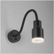 led wall lamp elektrostandard molly mrl led 1015, 7 w, number of leds: 1 pc., armature color: black, shade color: gray logo