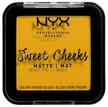 nyx professional makeup pressed blush sweet cheeks creamy powder matte, 11 silence is golden logo