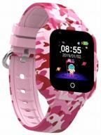 children's smart watch-phone kt22s military wonlex with gps, video call, vibrating alert, camera and 4g. smart watch for children smart baby watch. pink logo