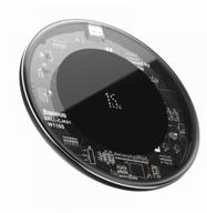 🔌 baseus simple wireless charger 15w type-c black/clear for enhanced seo logo