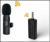 microphone loop cordless for smartphone iphone android / connector aux mini jack 3.5mm / with noise reduction / case included logo