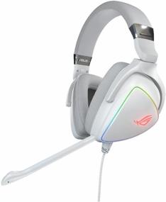 computer headset asus rog delta type-c, white logo