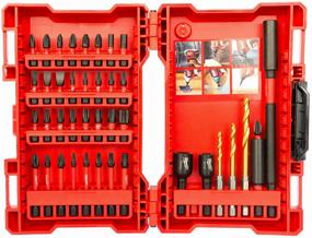 img 3 attached to Milwaukee Shockwave Bit & Bit Set 4932430908, 40 pcs, Red