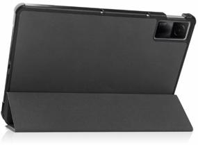img 2 attached to Case for tablet Redmi Pad 2022 10.6 inch, durable plastic, transforms into a stand (black)