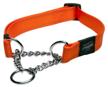 training collar rogz utility m (hc11), neck circumference 31-45 cm, orange, m logo