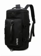 fitness bag with shoe compartment black logo