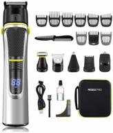 💇 rz 15b1 professional haircut machine - nose, ears, beard & body grooming set with case - men's hair care gift set logo