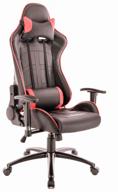computer chair everprof lotus s10 gaming, upholstery: imitation leather, color: red logo