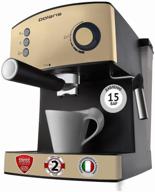 carob coffee maker polaris pcm 1527e adore crema, champagne logo