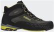 asolo hiker boots, size 9.5uk, graphite/green oasis logo
