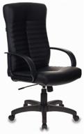 🪑 black faux leather executive office chair: bureaucrat kb-10lite logo