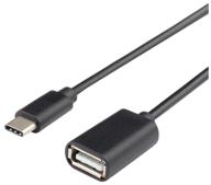 adapter / adapter atcom usb otg - usb type-c (at4716), 0.1 m, black логотип