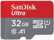 📷 sandisk microsdhc 32 gb class 10: a1, uhs-1, 98 mb/s with sd adapter - high-speed memory card logo