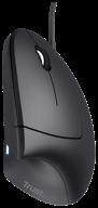 vertical mouse trust verto ergonomic, black logo
