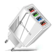 quick charge 3.0 for samsung, xiaomi, huawei, iphone 45w, 3.6-12v, 3.1a 4 usb connector for phones, tablets, qc3.0, qc2.0 logo