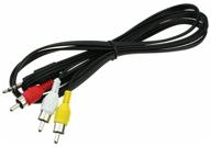 cord mini-jack 3.5 mm 4 pin trrs - 3rca 1.5m for tricolor tv (cable jack - bells) logo