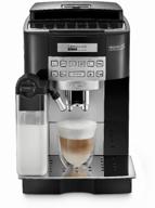 de longhi magnifica s fully automatic bean to cup coffee machine, cappuccino, espresso coffee maker, ecam 22.360.b, black logo