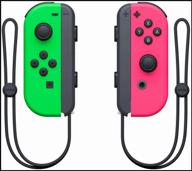 nintendo switch joy-con controllers duo, green/pink logo