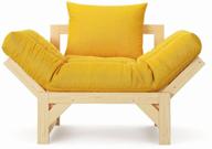 armchair salotti europe-2, unpainted, collapsible, matting, fabric shift yellow, 80x74x69 logo