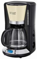 кофеварка капельная russell hobbs 24033-56, бежевый/черный логотип