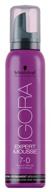 schwarzkopf professional mousse igora expert, 7-0 medium blonde, 100 ml logo