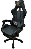 кресло игровое компьютерное chairman-110f black логотип
