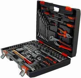 img 3 attached to VORTEX car tool set 73/6/7/4, 76 pcs, black/orange