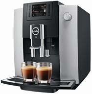jura e6 coffee machine, platinum logo