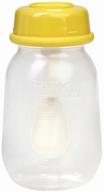pigeon feeding bottle with spoon, 120 ml, from 4 months, yellow logo