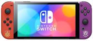 game console nintendo switch oled 64 gb, pokemon scarlet & violet edition logo