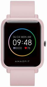 img 4 attached to 🌸 Stylish and Affordable: Amazfit Bip S Lite Smart Watch in Pink Cherry