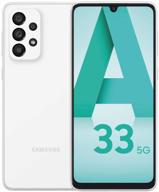 smartphone samsung galaxy a33 5g 8/128 gb, dual nano sim, white логотип