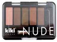 kiki shadow nude 901 eyeshadow palette cocoa chocolate khaki gray bronze golden brown asphalt logo