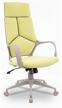 computer chair everprof trio gray tm for executive, upholstery: textile, color: green logo