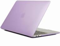 palmexx maccase case for macbook air 13" (2018-2020) a1932, a2179, a2337, matte lilac logo