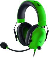 computer headset razer blackshark v2 x, green logo